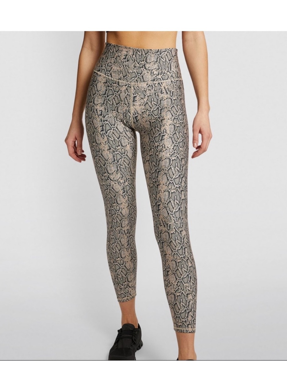 Good American Core Power 7/8‎ Length Snakeskin Print Leggings Size 2 Medium